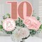 Big Dot of Happiness 10th Pink Rose Gold Birthday - Happy Birthday Party Centerpiece Sticks - Table Toppers - Set of 15